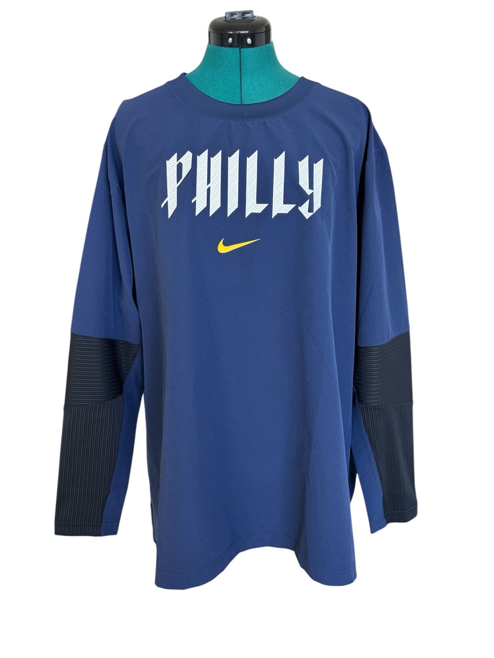 MLB Philadelphia Phillies Nike Dri Fit 2024 City Connect Long Sleeve Pullover